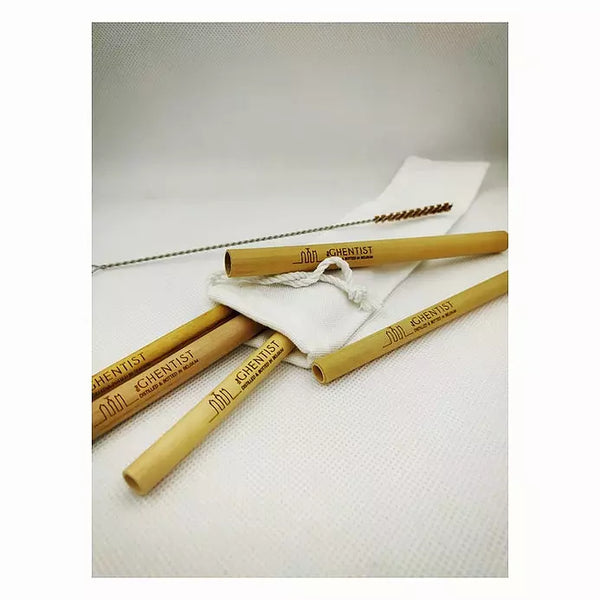 The Ghentist bamboe rietjes — herbruikbare bamboo rietjes set