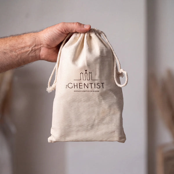 Sac apéro en lin The Ghentist avec logo