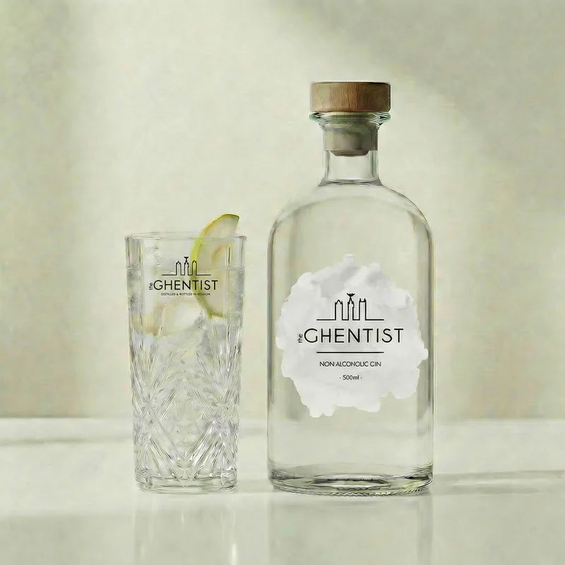 The Ghentist Non-Alcoholic Gin fles